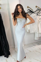 Jessica Bara Lila Crystal Corset Gown
