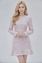 Jessica Bara Larein Tweed Mini Dress