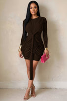 Jessica Bara Antoraj Long Sleeve Mini Dress
