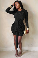 Jessica Bara Antoraj Long Sleeve Mini Dress