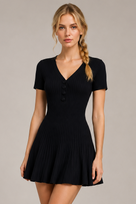 Jessica Bara Rarina Knit Mini Dress