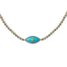 Jessica Bara Afana Evil Eye Choker Necklace