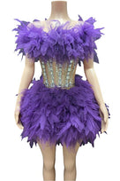 Jessica Bara Veana Tulle Crystal Mini Dress
