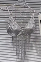 Jessica Bara Avizel Metallic Bra Top