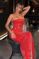 Jessica Bara Amethyst Sequin Gown