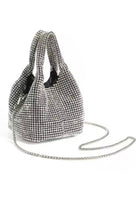 Jessica Bara Marleigh Rhinestone Mini Bucket Purse