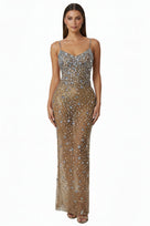 Jessica Bara Zelsha Crystal Gown