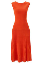 Jessica Bara Anmi Flare Pleated Maxi Dress