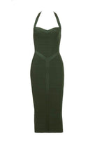 Jessica Bara Yavi Bandage Halter Neck Midi Dress