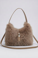 Jessica Bara Amisha Fur Shoulder Purse