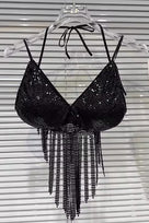 Jessica Bara Avizel Metallic Bra Top