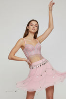 Jessica Bara Reeka Beaded Fringe Top