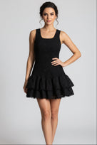 Jessica Bara Vaira Ruffle Mini Dress