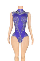 Jessica Bara Valena Crystal High Neck Romper