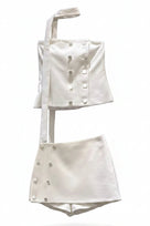 Jessica Bara Ixie Choker Strapless Tube Top and Mini Skirt Set