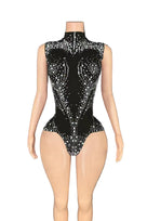 Jessica Bara Valena Crystal High Neck Romper