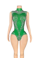 Jessica Bara Valena Crystal High Neck Romper