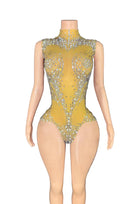 Jessica Bara Valena Crystal High Neck Romper