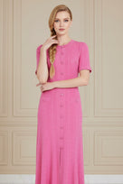 Jessica Bara Zarave Knit Maxi Dress