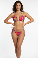 Jessica Bara Seda Crystal Halter Bra Top and Bikini Bottom Set