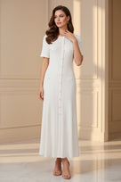 Jessica Bara Zarave Knit Maxi Dress
