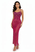 Jessica Bara Zelsha Crystal Gown
