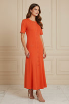 Jessica Bara Zarave Knit Maxi Dress