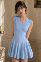 Jessica Bara Catria Knit Flare Mini Dress