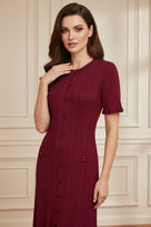 Jessica Bara Zarave Knit Maxi Dress