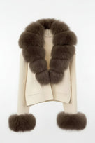 Jessica Bara Ziggy Fur Cardigan Coat