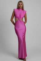 Jessica Bara Mariette High Neck Cut Out Maxi Dress