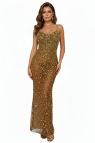 Jessica Bara Zelsha Crystal Gown