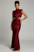 Jessica Bara Mariette High Neck Cut Out Maxi Dress