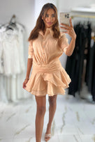 Jessica Bara Vivianne Blouse Mini Dress