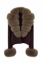 Jessica Bara Ziggy Fur Cardigan Coat