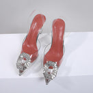Jessica Bara Yamie Crystal Pointed Sandal Heel