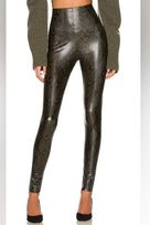 SALE Commando Faux Leather Animal Print Legging