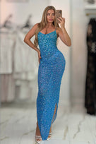 Jessica Bara Zelsha Crystal Gown