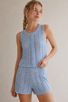Jessica Bara Beda Knit Top and Shorts Set