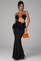 Jessica Bara Winsel Flower Bra Top and Maxi Skirt Two Piece Set
