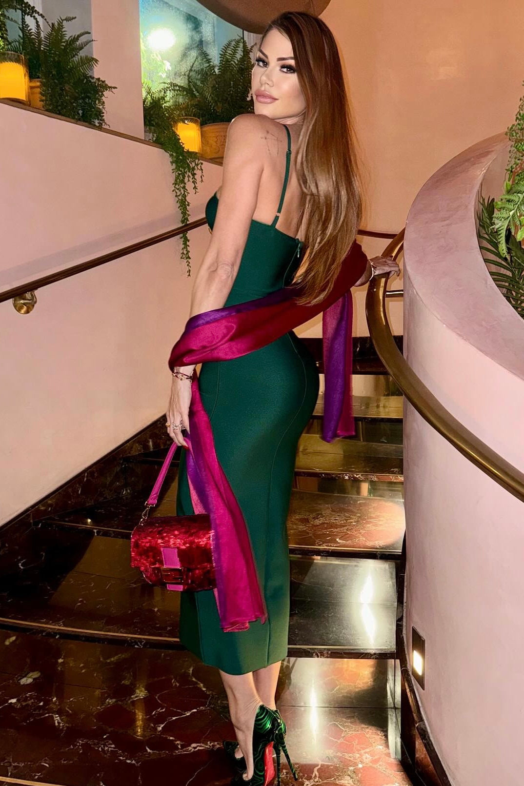 Jessica Bara Genevieve Bandage Midi Dress with Gold Hardware As Seen On Carolina Delgado Jessica Bara Genevieve Bandage Midi Dress with Gold Hardware As Seen On Carolina Delgado