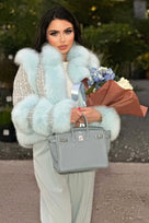 Jessica Bara Saige Tweed Fur Coat As Seen On Durrani Popal