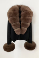 Jessica Bara Ziggy Fur Cardigan Coat
