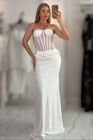 Jessica Bara Zadea Strapless Tube Corset Gown