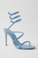 Jessica Bara Fusha Crystal Wrap Around Sandal Heel