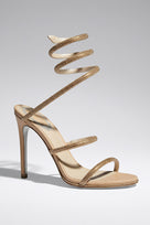 Jessica Bara Fusha Crystal Wrap Around Sandal Heel