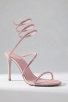 Jessica Bara Fusha Crystal Wrap Around Sandal Heel