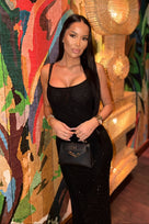 Jessica Bara Felia Long Version Crystal Backless Gown