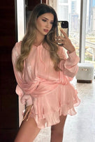 Jessica Bara Endel Long Sleeve Mini Dress