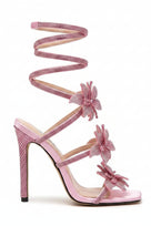 Jessica Bara Aliya Version 2 Flower Wrap Around Sandal Heel